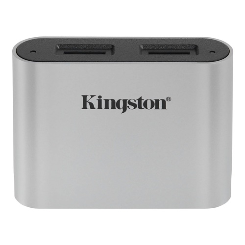 Čitalnik kartic Kingston Workflow microSD, srebrna/črna (WFS-SDC)