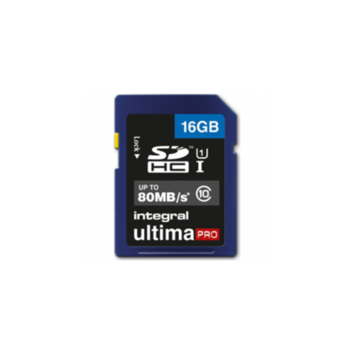 INTEGRAL 16GB SDHC UltimaPro CLASS10 80MB UHS-I U1 spominska kartica - INSDH16G10-80U1