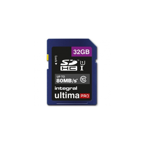 INTEGRAL 32GB SDHC UltimaPro CLASS10 80MB UHS-I U1 spominska kartica - INSDH32G10-80U1