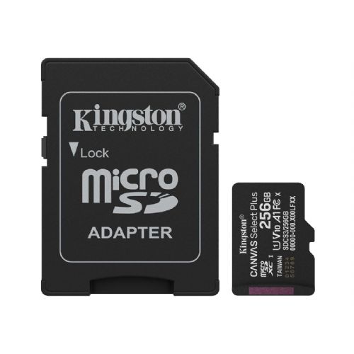Micro SD kartica DJI KINGSTON Canvas Select Plus Gen3 256GB 150MB/s A1 + adapter