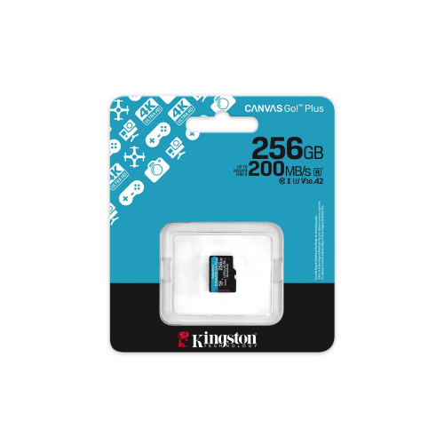 Kingston SPOMINSKA KARTICA 256GB 4K microSD (2v1 MICRO-SDXC ) 200MB/s