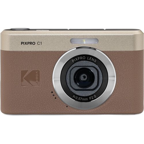 Digitalni fotoaparat Kodak Pixpro C1, 13 MP CMOS, Full HD video, 4x digitalni zoom, rjava