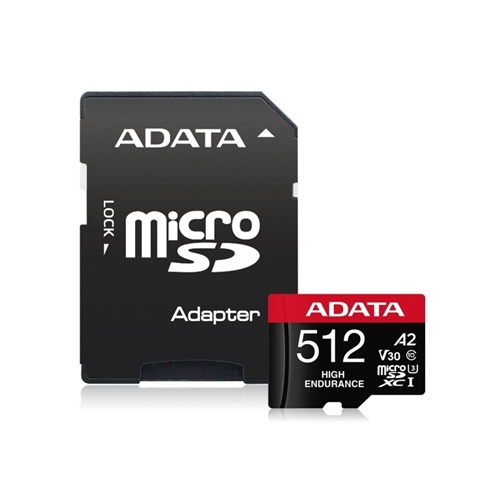 Micro SD kartica Adata High Endurance 512 GB microSDXC (UHS-I U3, Class 10, V30, A2)