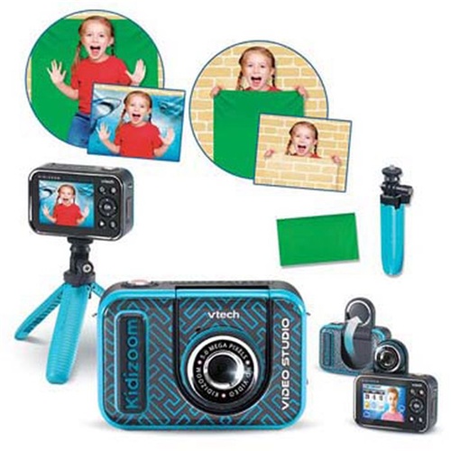 Otroški fotoaparat VTech KidiZoom Video Studio, micro SD, črna/modra
