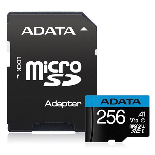 Pomnilniška kartica Adata Premier Premier 256 GB microSDXC UHS-I U1, Class 10, V10, A1