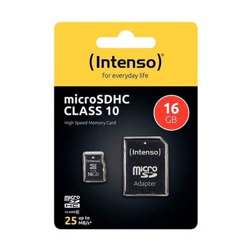 Pomnilniška kartica Intenso microSDHC 16 GB, Class 10