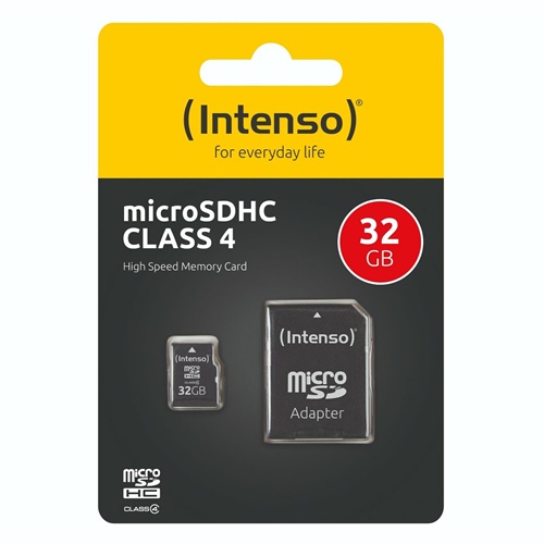 Pomnilniška kartica Intenso microSDHC 32 GB, Class 4
