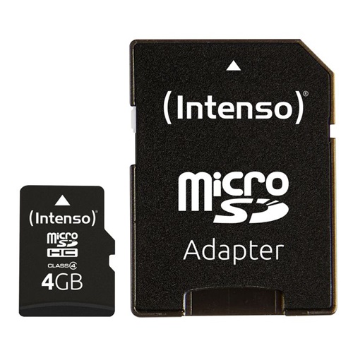 Pomnilniška kartica Intenso microSDHC 4 GB, Class 4