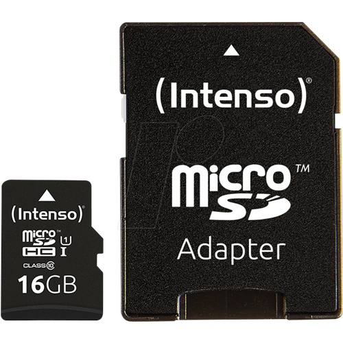 Pomnilniška kartica Inteso UHS-I Performance 16 GB microSDXC, UHS-I U1, Class 10, črna