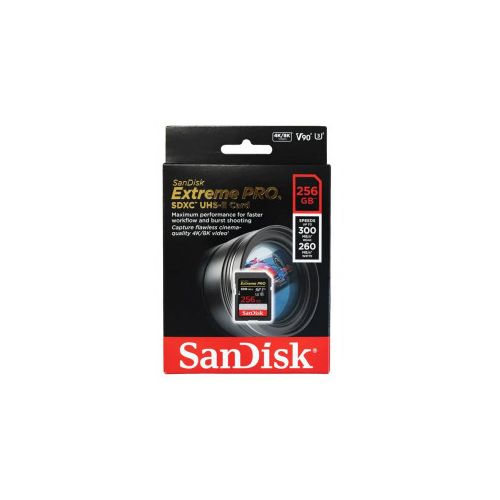 Sandisk Extreme Pro 256gb Sdxc Do 300mbs Uhs Ii Class 10 U3 V90 Sdsdxdk 256g Gn4in Enaa 8163
