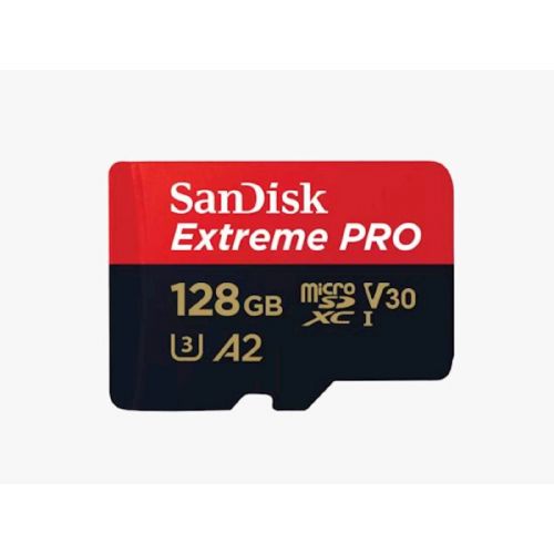 SDXC SANDISK MICRO 256GB EXTREME PRO, 200/140MB/s, A2, UHS-I, V30, C10, U3, adapter SDSQXCD-256G-GN6MA