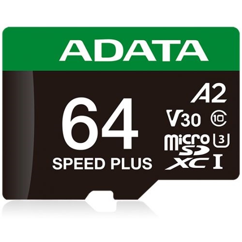 Spominska kartica Adata SPEED PLUS microSDXC 64 GB (UHS-I U3, Class 10, V30, A2)