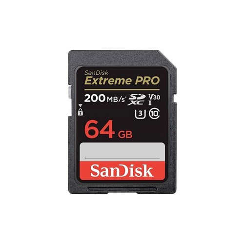 Spominska kartica SanDisk Extreme Pro 64 GB SDXC, UHS-I U3, Class 10, V30, črna