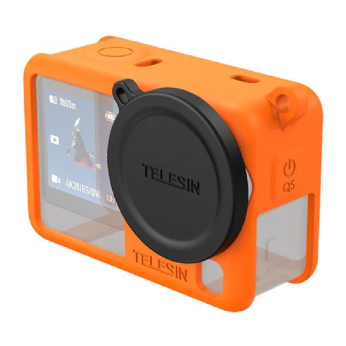 Silikonski zaščitni ovitek Telesin za DJI Osmo Action 6 (oranžen)