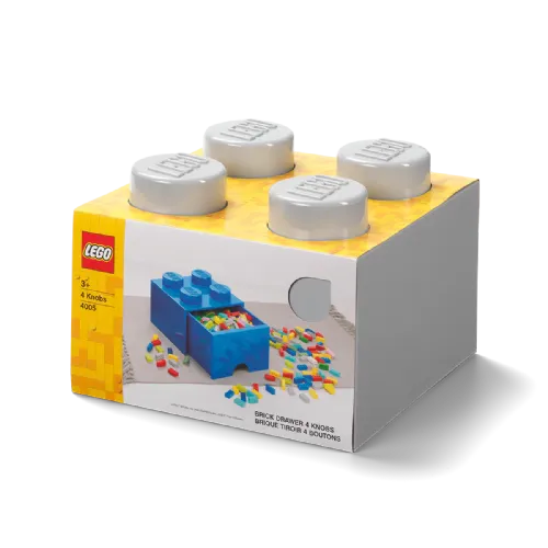 Lego®: Škatla za shranjevanje z gradnikom 4 - Siva (40051740)
