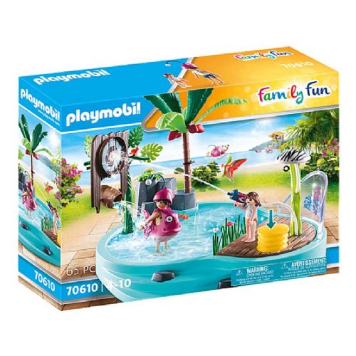 PLAYMOBIL® Family Fun - Zabaven bazen z brizganjem vode (70610)