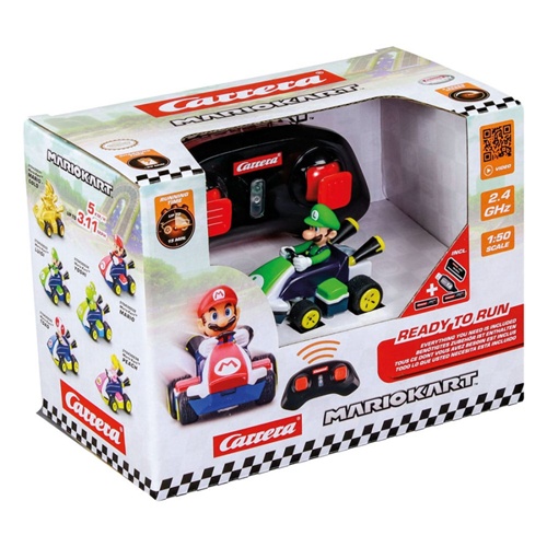 Avtomobil na daljinsko vodenje Carrera 2,4GHz Mario Kart Mini RC - Luigi, od 6. let
