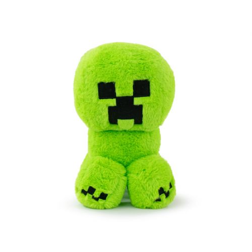 Plišasta igrača Barrado Minecraft Creeper Long Hair, 28 cm, licenčni lik iz igre Minecraft, zelene barve
