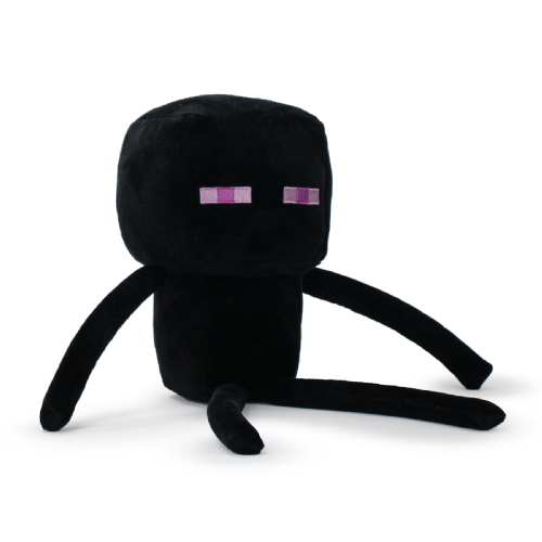 Plišasta igrača Barrado Minecraft Enderman, 30 cm, licenčni lik iz igre Minecraft, črne barve