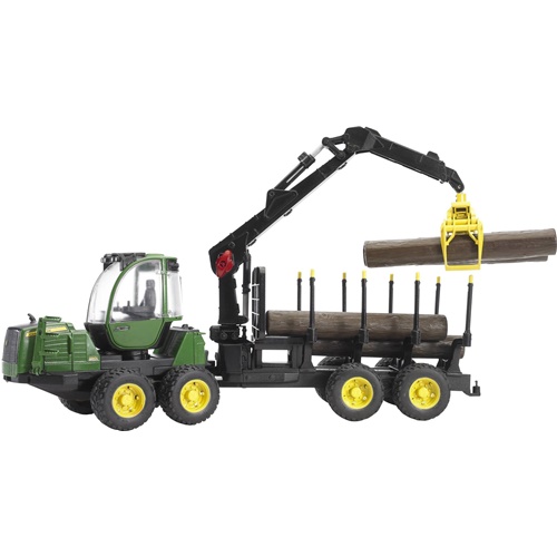 Bruder John Deere 1210E gozdni nakladač, zelen (02133)