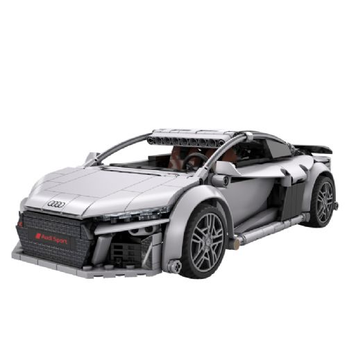 Sestavljiv RC model CaDA Audi R8 Coupé C57012W, 1:14, 536 kosov, Bluetooth APP in 2,4 GHz daljinec
