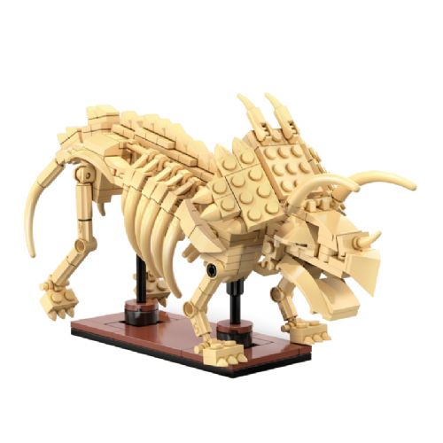 Model okostja CaDA C59013W Dinozavrov fosil Triceratops, 272 kosov, glow in the dark elementi, za otroke 8+