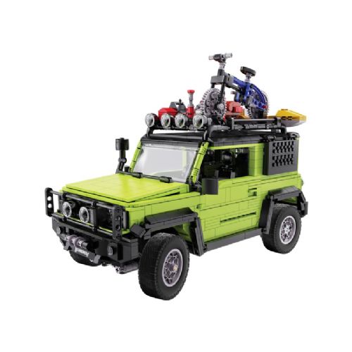 Sestavljiv model CaDA Suzuki Jimny C62001W, 1803 kosov, 1:12, terenec z dodatki, pripravljen na RC