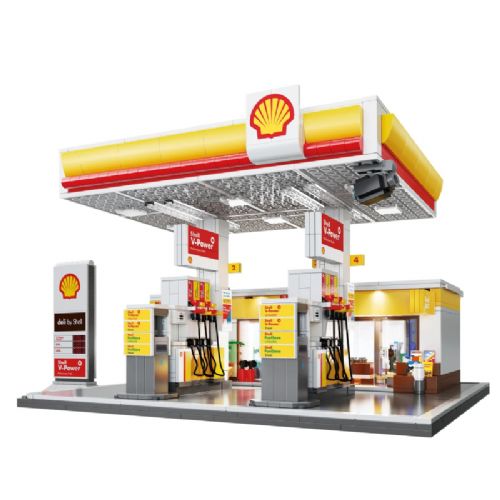 Bencinska črpalka CADA Shell model C66026W, 1309 kosov, 29,6x 27,2x 20 cm