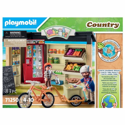 Playmobil Ciuntry: 24 urna igrača za sestavljanje trgovine, 83 kos, od 4. let