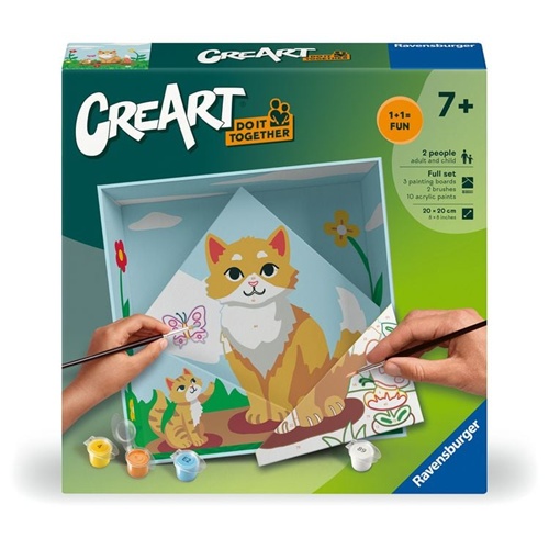 CreArt Ravensburger Naredi to skupaj - Mačka, od 7. let