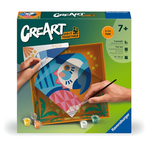 CreArt  Ravensburger Naredi to skupaj - Papiga, od 7. let