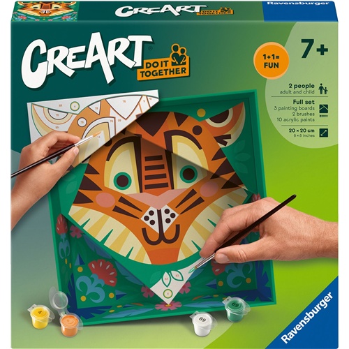 CreArt  Ravensburger Naredi to skupaj - Tiger, od 7. let
