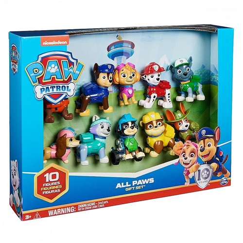 Darilni set figuric Tačke na patrulji - Action Pack Pupos, 10 figuric