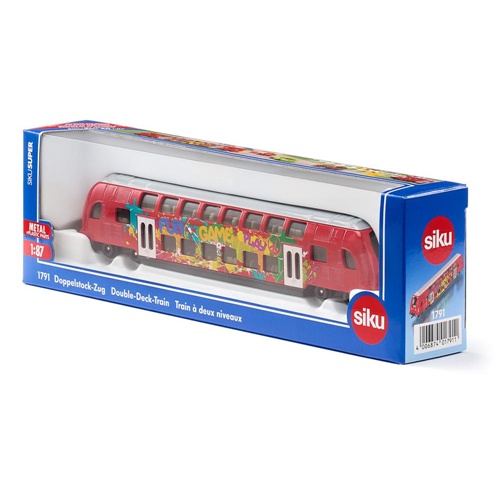 Dvonadstropni vlak Siku SUPER , 1:87, od 3. let, kovina in plastika