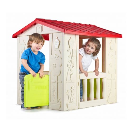Vrtna hišica Happy House z balkonom Feber