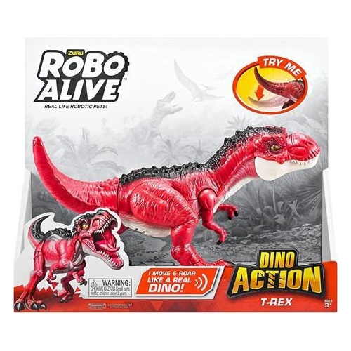 Figurica Zuru Robo Alive Dino Action T-Rex, zvok, plastična, za otroke od 3 let, vrtec