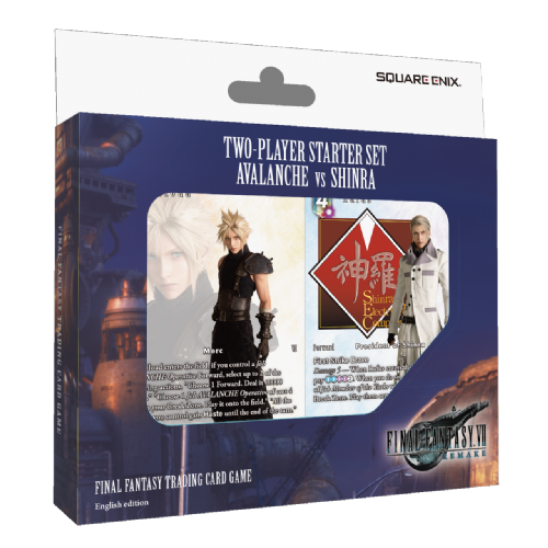 Igralne karte Final Fantasy TCG FFVII Remake Avalanche vs Shinra, komplet za dva igralca, angleška različica