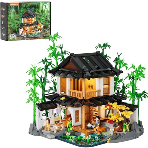 Gradbene kocke Lumibricks Bambusova hiša, 2432 kos, od 16. let