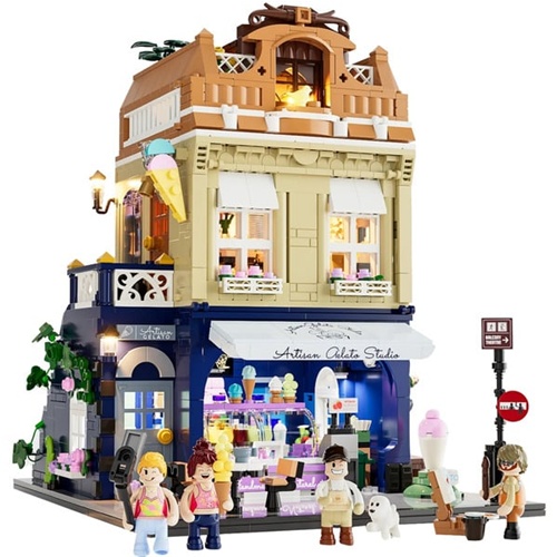 Gradbene kocke Lumibricks Sladoledarna, od 16. let, 1948 kos