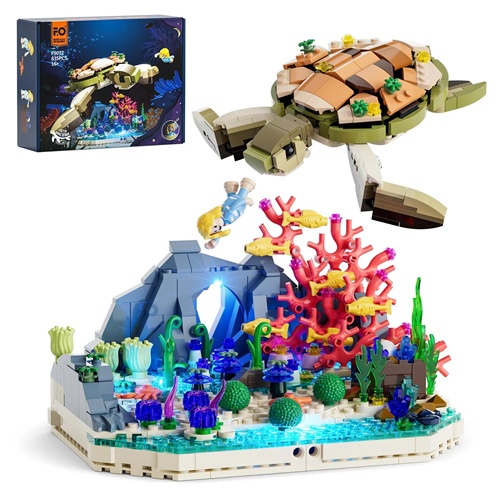 Gradbene kocke Lumibricks Turtle Reef Dream, 835 kos, od 16. let