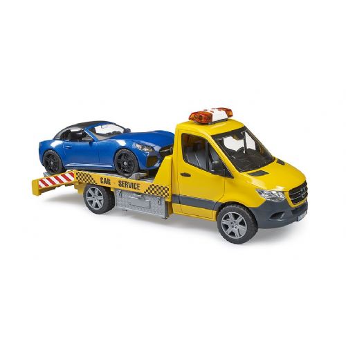BRUDER MB Sprinter vlečna služba z Roadsterjem (02675)