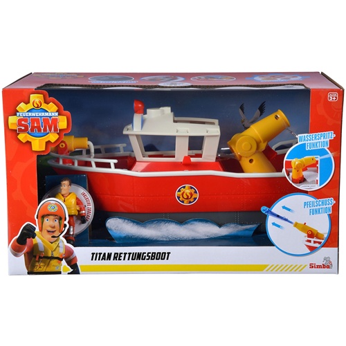 Igrača Simba-Dickie, gasilski čoln Gasilec Sam Titan, od 3. let, plastika