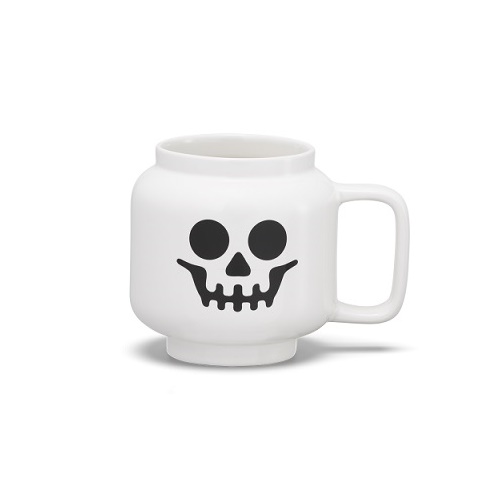 Keramična skodelica Lego Ceramic Mug White Sekeleton, 255ml, majhna, bela
