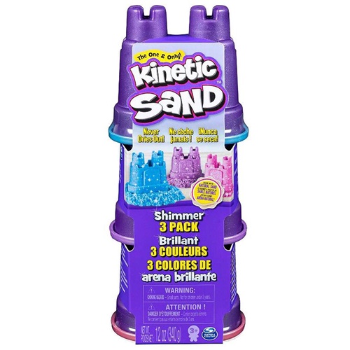 Kinetic Sand Paket 3 bleščečih peskov