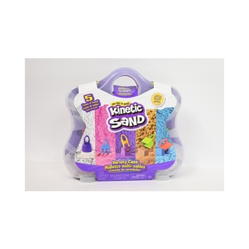 Kinetični pesek Kinetic Sand: Barvna igralna škatla, 907 g peska, od 3. let