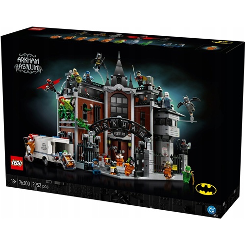 Kocke Lego DC Super Heroes Batman Arkham Asylum, 2953 kos, od 18. let (76300)