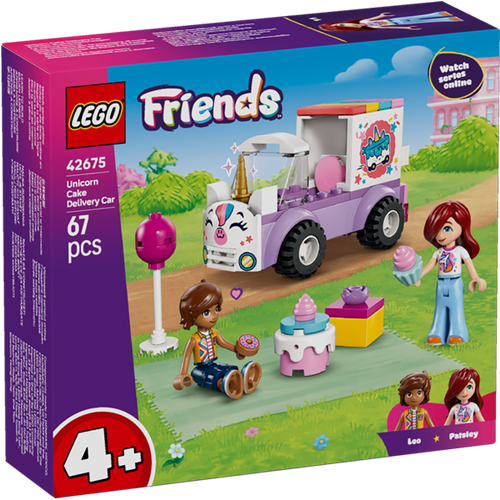 Kocke Lego Friends Samorogov dostavljalec tort, 67 kos, od 4. let (42675)