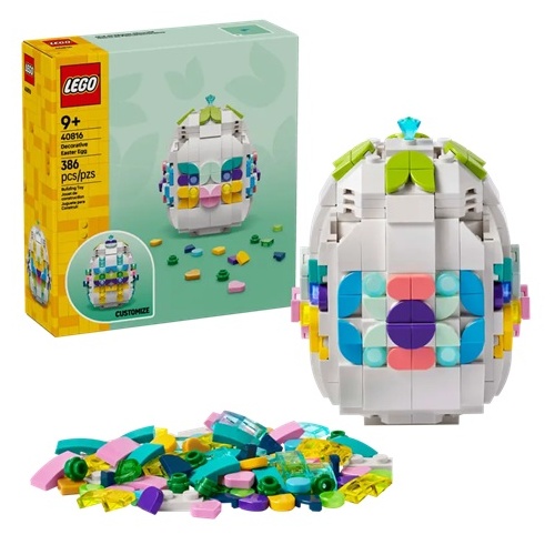 Kocke Lego Iconic Okrasno velikonočno jajce, 386 kos, od 9. let (40816)