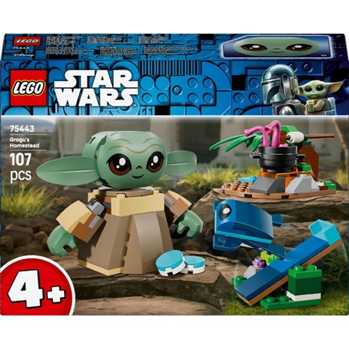 Kocke Lego Star Wars Grogus Home, 107 kock, od 4. let (75443)