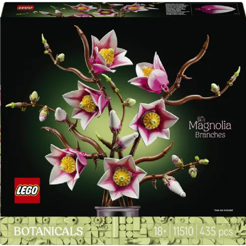Kocke Lego Botanicals Magnolia Branches, 435 kos, od 18. let (11510)